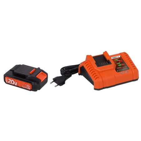 Chargeur 20V/40V + batterie 2.0AH 20V POWDP9062 Powerplus