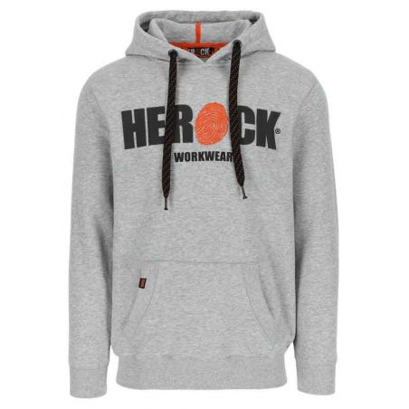 Sweater met kap HERO heather grijsHEROCK